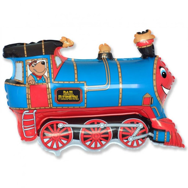 Balon figurina tren, multicolor, 45 cm x 80 cm