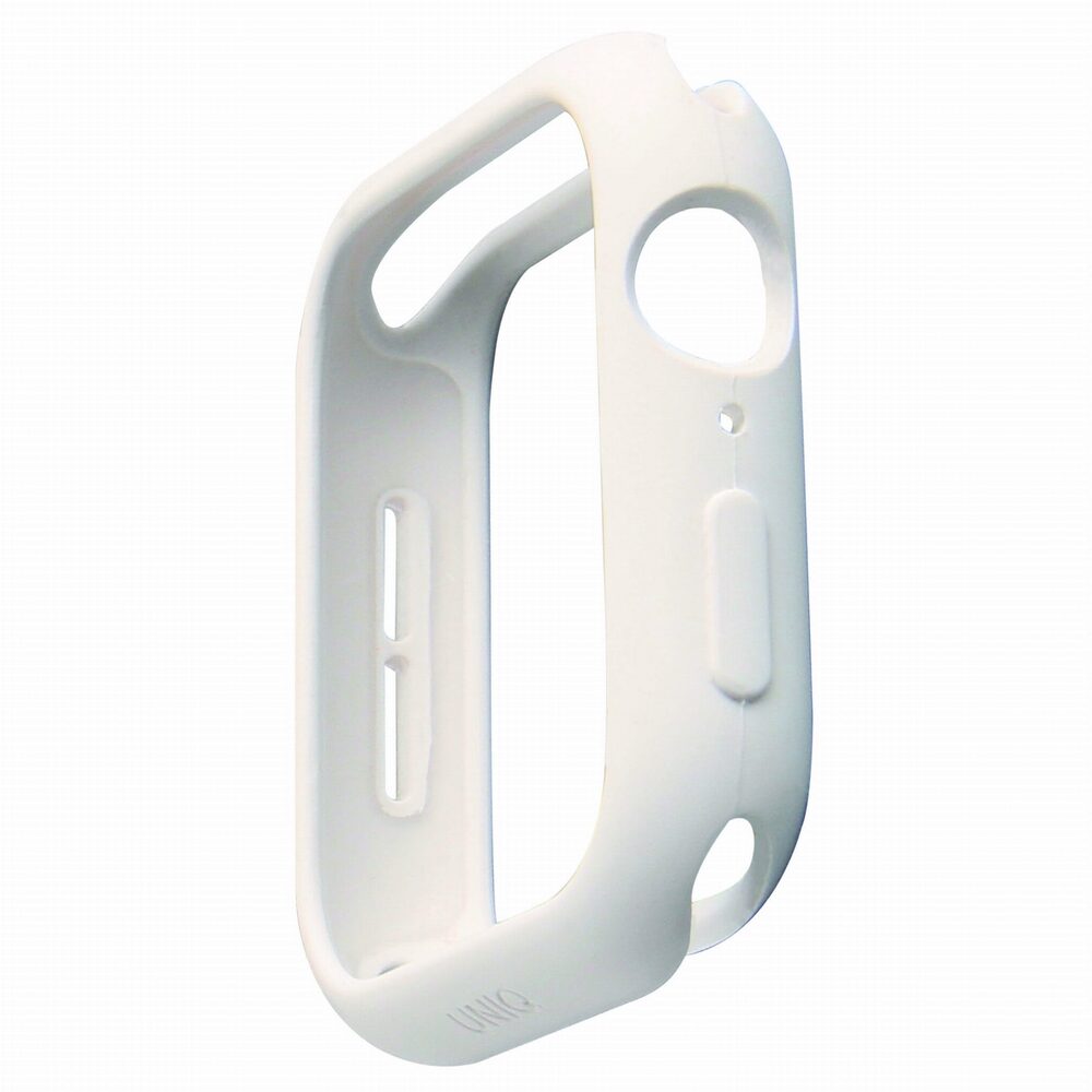 Husa Uniq Lino din Silicon Lichid pentru Apple Watch Seriile 6/5/4/SE (40mm), Hybrid Dual Layer, Alb