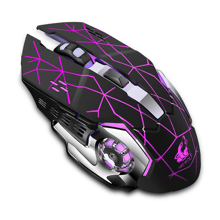 Mouse Gaming, Incarcare wireless, universal, Stele Negru