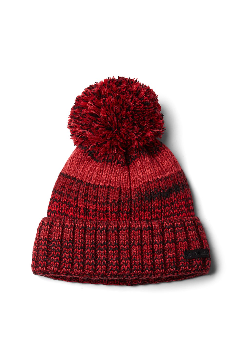 Columbia, Caciula cu ciucure Winter Blur, Rosu/Negru