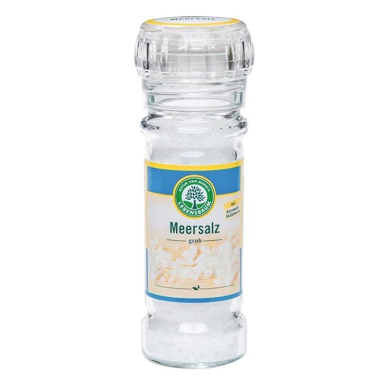 Sare de Mare Neiodata in Rasnita de Sticla 100 grame Lebensbaum