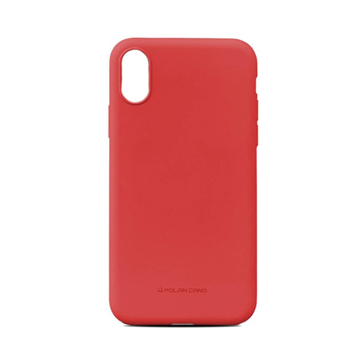 Molan Cano Premium силикон TPU Flexible Ultra Resistance Slim заден капак, съвместим с iPhone X и iPhone XS, червен