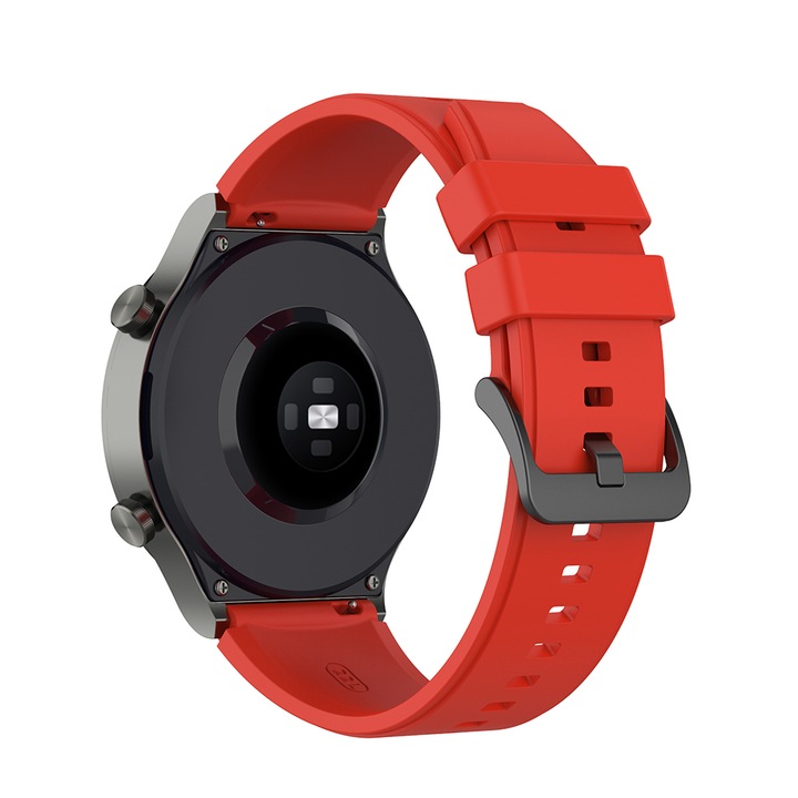 Силиконова каишка Smart Pulse Универсална 22mm за Huawei GT/ GT 2e/ GT 2/ GT 2 Pro/ GT 3/ GT 3 Pro, Xiaomi Mi Watch S1/Watch S1 Active/Galaxy Watch 3 45 mm/MI Watch Colour 2, Червена