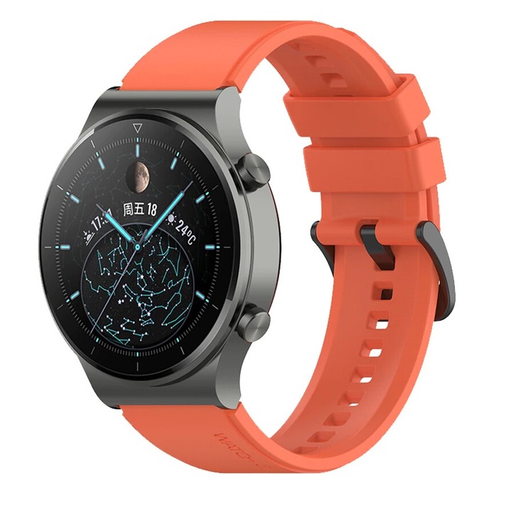 Силиконова каишка Smart Pulse premium, за Huawei Watch GT 2 PRO, оранжева