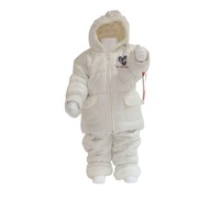 Combinezon copii 4409, Poliester, Alb, 9-12 luni (80cm)