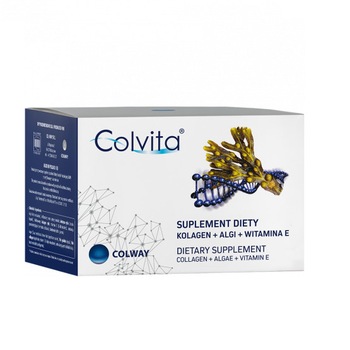 Supliment alimentar Colway Colvita Colagen + Alge + Vitamina E, 120 capsule Supliment alimentar Colway Colvita Colagen + Alge + Vitamina E, 120 capsule