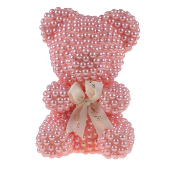 Ursulet perle in ambalaj cutie, 20 cm, Roz / CF4797-roz Ursulet perle in ambalaj cutie, 20 cm, Roz / CF4797-roz