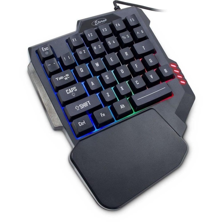 Tastatura gaming Inter-Tech Etherno KB-3035 Iluminare RGB Black
