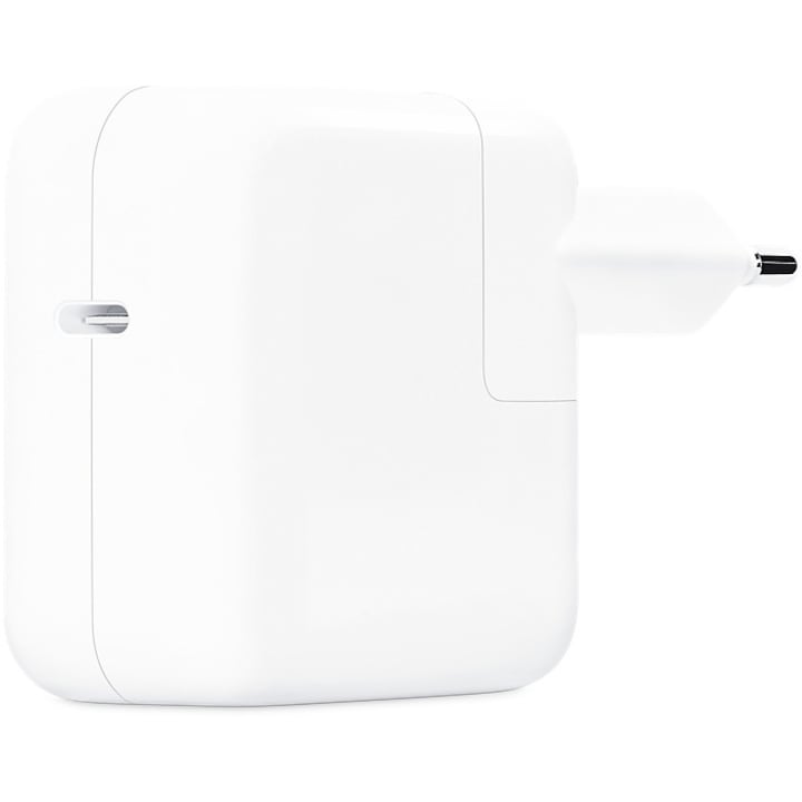 Apple USB-C Power Adapter laptop töltő, 30W, FastCharge, Fehér