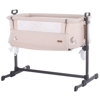 Patut Co-Sleeper Chipolino Close To Me beige printed stars inside 105 x 70 x 86 cm Patut Co-Sleeper Chipolino Close To Me beige printed stars inside 105 x 70 x 86 cm