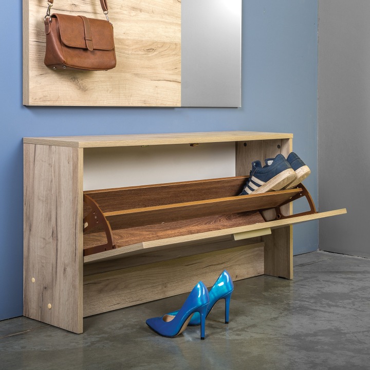 Cuier Light 0842, 100x26x186cm, stejar craft