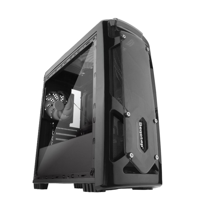 Sistem PC Gaming Intel Comet Lake i5-10400F pana la 4.3GHz, 32GB DDR4, SSD 1TB, nVidia GTX1050Ti 4GB GDDR5, Carcasa Segotep LED