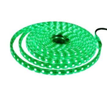 Banda Led smd 5050 lumina verde 220V 10m 60led/m Furtun Silicon 220V inclusiv 1 transformator Banda Led smd 5050 lumina verde 220V 10m 60led/m Furtun Silicon 220V inclusiv 1 transformator