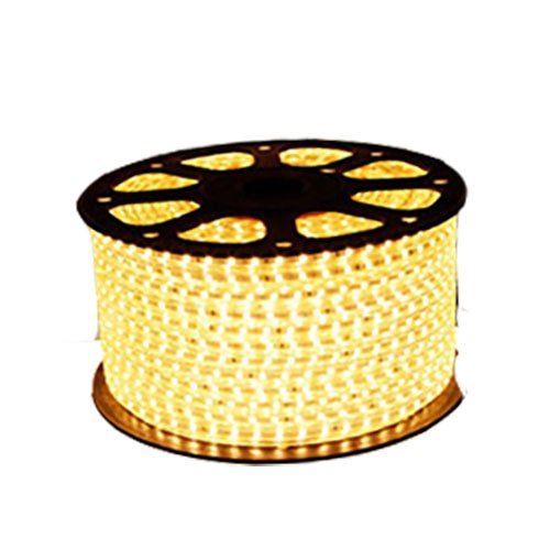 Banda Led smd 5050 alb cald 220V 10m 60led/m Furtun Silicon 220V inclusiv 1 transformator