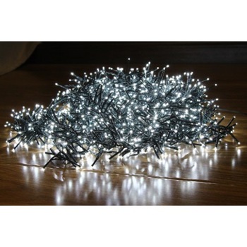 Instalatie brad Craciun, Hoff Cluster, 1512 LED-uri albe cu lumina rece, 11 m, controler, 8 functii cu memorie, interior / exterior Instalatie brad Craciun, Hoff Cluster, 1512 LED-uri albe cu lumina rece, 11 m, controler, 8 functii cu memorie, interior / exterior