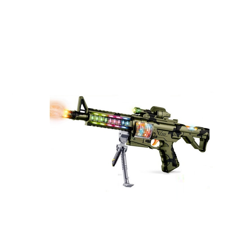 Pusca Mitraliera cu baterii, sunete si luminite