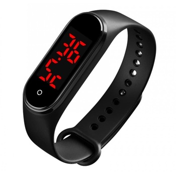 Bratara fitness Skmei, Termometru, Masoara temperatura corporala, Lumina de fundal, Ecran tactil, 3 ATM, Digital, Casual, Sport, Negru Bratara fitness Skmei, Termometru, Masoara temperatura corporala, Lumina de fundal, Ecran tactil, 3 ATM, Digital, Casual, Sport, Negru