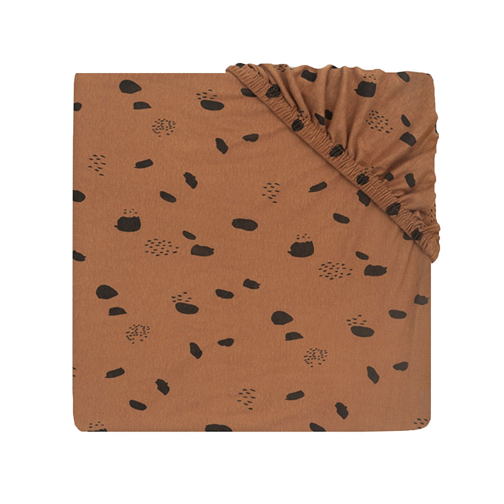 Cearsaf cu elastic 75x95cm Spot caramel