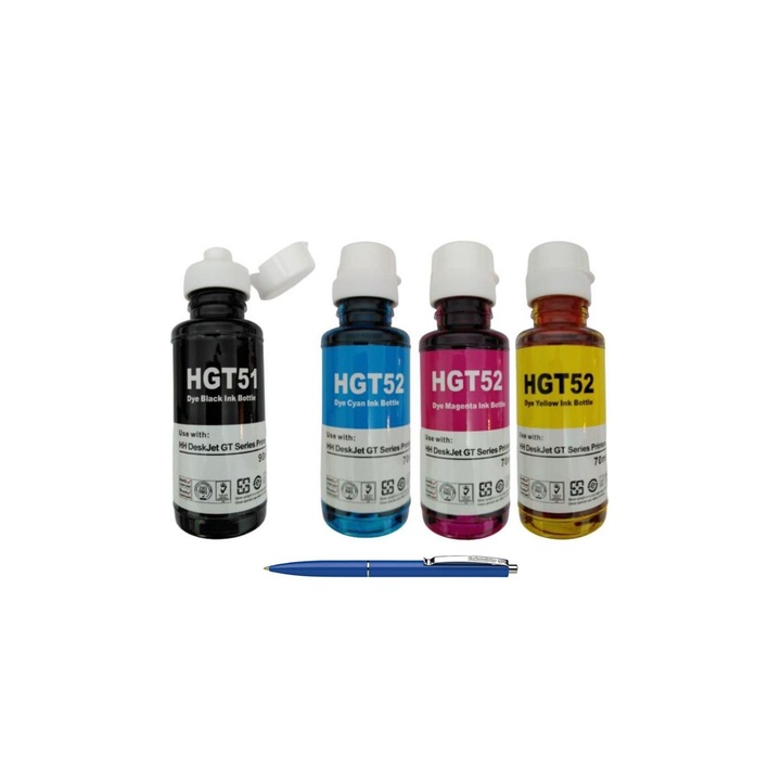 AlphaChem Tintapatron, HP 1X GT53XL fekete, 1X GT52 cián, 1X GT52 bíbor, 1X GT52 sárga, 30000 oldal, Schneider Pen