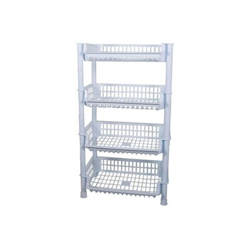 Etajera cu 4 Rafturi STERK, 70x41x29 cm, Dreptunghiulara, Plastic Alb Etajera cu 4 Rafturi STERK, 70x41x29 cm, Dreptunghiulara, Plastic Alb