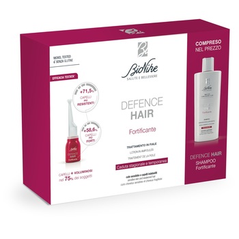 Set tratament fortifiant par Fiole fortifiante 21x6ml + Sampon fortifiant 200ml, BioNike, Defence Hair Set tratament fortifiant par Fiole fortifiante 21x6ml + Sampon fortifiant 200ml, BioNike, Defence Hair