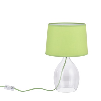 Veioza de sticla verde 41 x 26 x 26 cm IP20 E14 max 40W Veioza de sticla verde 41 x 26 x 26 cm IP20 E14 max 40W