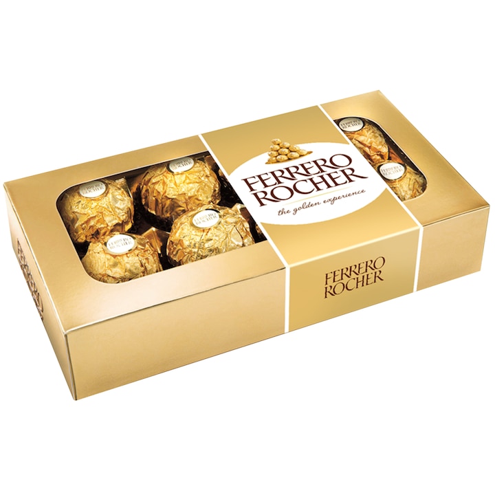 Praline Ferrero Rocher, 8 bomboane, 100g