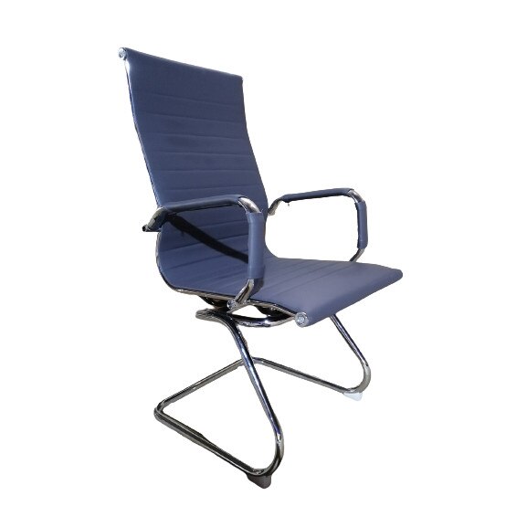 Scaun de conferinta/vizitator, negru, cromat