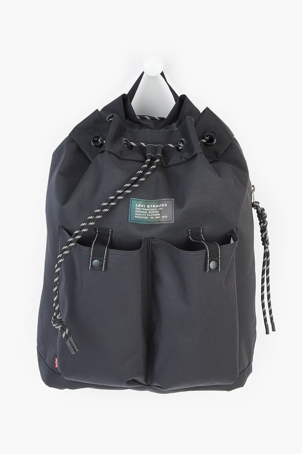 Levi's, Rucsac cu buzunar exterior cu fermoar Nautical, Gri inchis