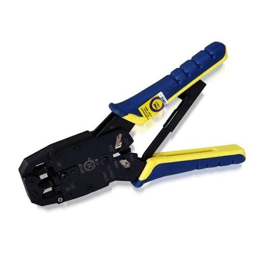 Cleste modular (profesional) pentru sertizare cu clichet, 10P10C/RJ48 8P8C/RJ-45 6P6C/RJ-12 6P4C/RJ-11 4P4C/RJ12 4P2C/RJ12