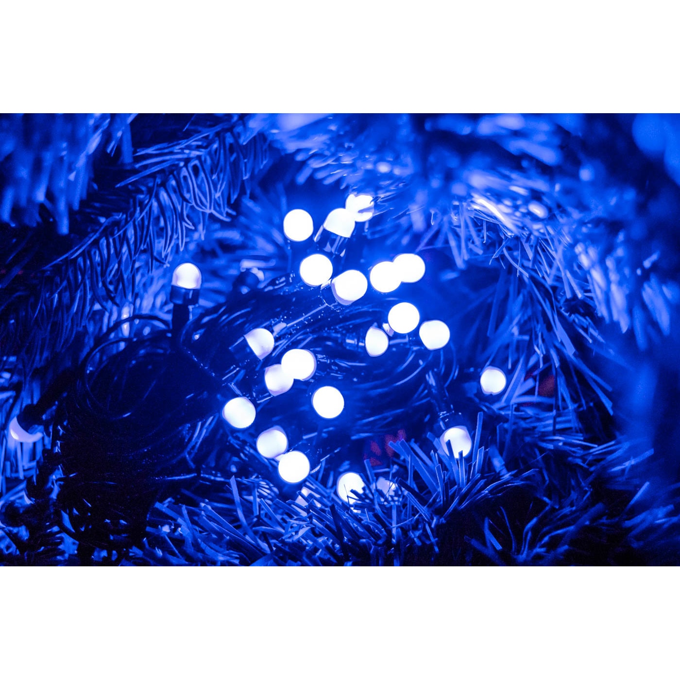 Instalatie Craciun Sirag Glob mini, Albastru, 8046, 60 becuri, 6m