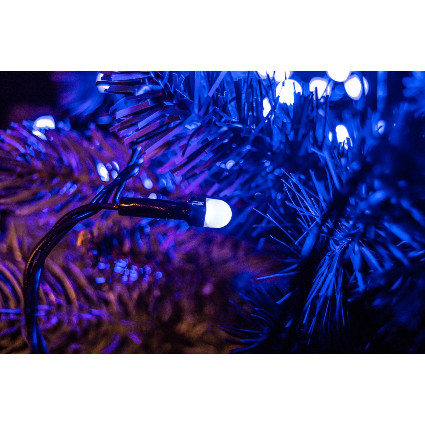 Instalatie Craciun Sirag Glob mini, Albastru, V&V 5808, 50 becuri, 8m