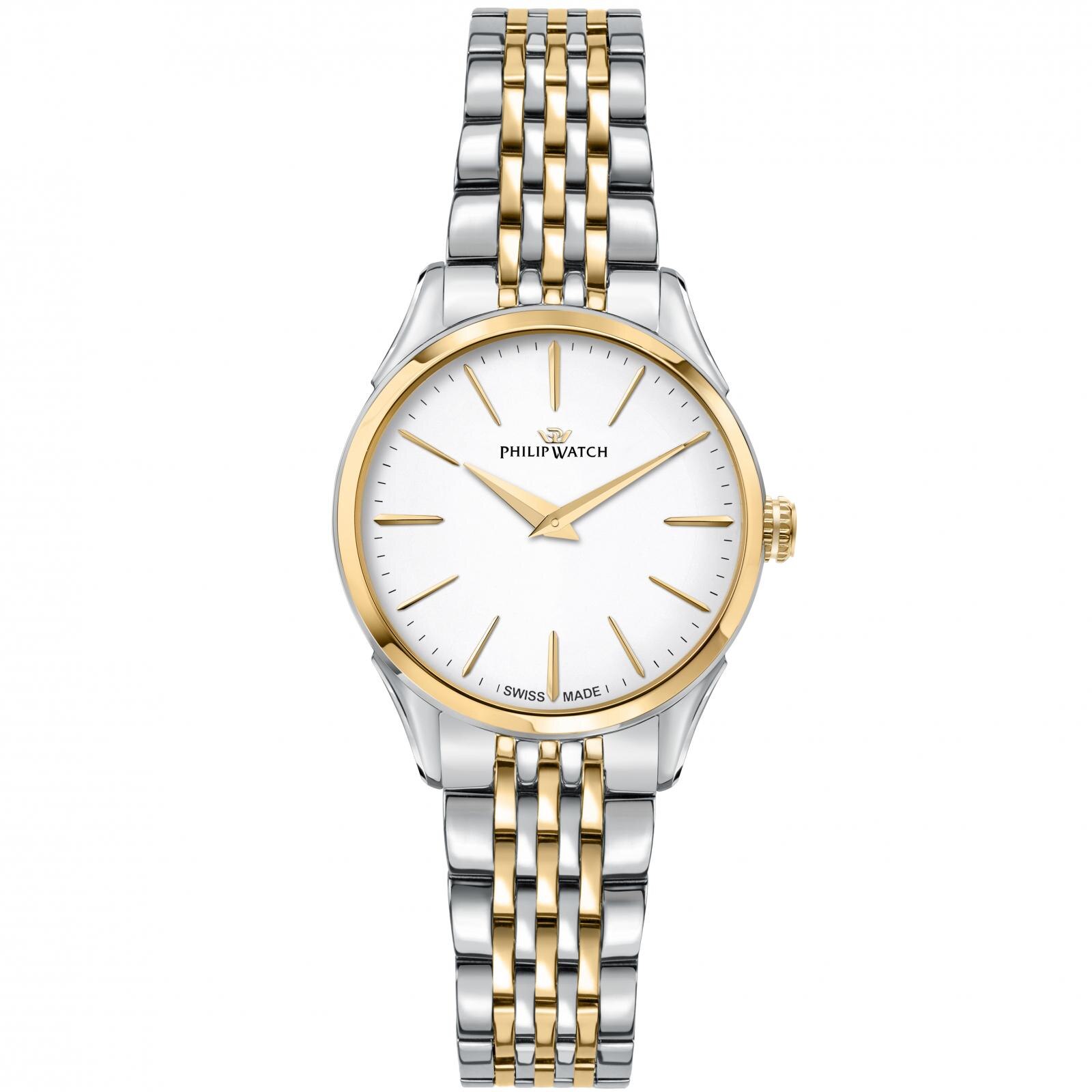 Ceas dama Philip Watch R8253217503 Quartz Argintiu, Auriu