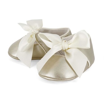 Balerini ceremonie bebe fetita, Mayoral, auriu/ivoire marimea 18 Balerini ceremonie bebe fetita, Mayoral, auriu/ivoire marimea 18