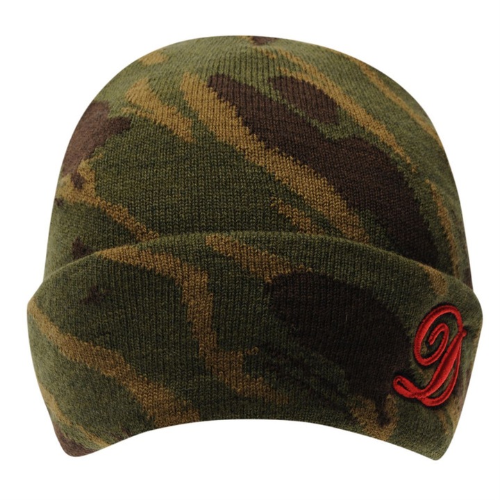Мъжка зимна шапка Diem Foldover, Зелен, Универсален