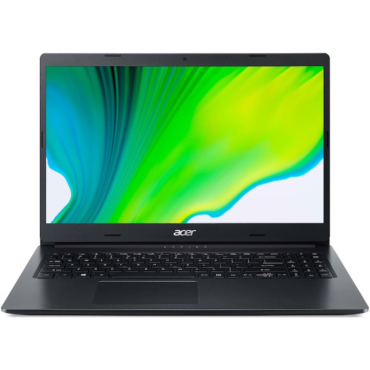 Acer Aspire 3 A315-23-R5Y1 15.6" FullHD laptop, AMD Ryzen 5 3500U, 8GB, 256GB SSD, AMD Radeon Graphics, EFI Shell, Magyar billentyűzet, Fekete