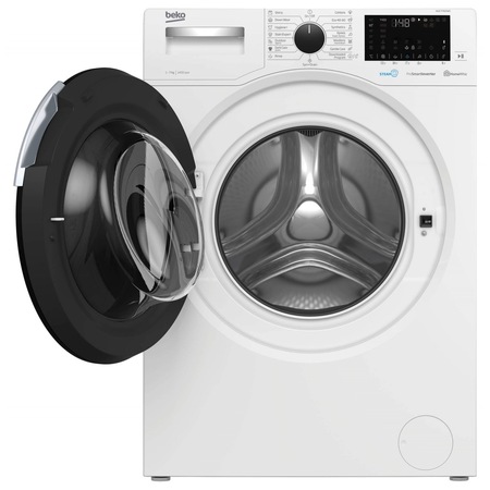 Masina de spalat rufe Beko WUE7746XW0, 7 kg, 1400 RPM, Clasa A+++, Motor ProSmart Inverter, HomeWhiz Bluetooth, SteamCure, Remote Control, AddXtra, Aquawave, Alb