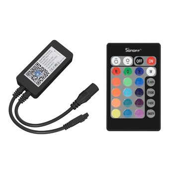 Controler WiFi SonOff pentru banda LED RGB Controler WiFi SonOff pentru banda LED RGB