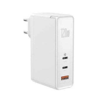 Incarcator Retea USB Baseus GaN2 Pro, 120W, 1 X USB - 2 x USB Tip-C, Alb CCGAN-J02 Incarcator Retea USB Baseus GaN2 Pro, 120W, 1 X USB - 2 x USB Tip-C, Alb CCGAN-J02