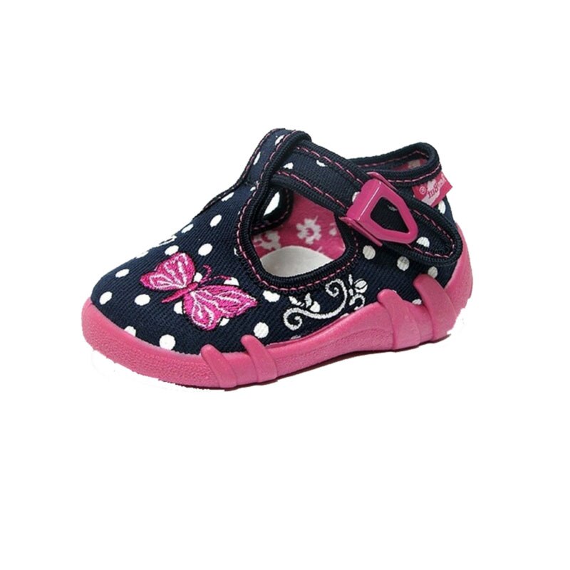 Pantofi din panza pentru fete Renbut F101, Bleumarin