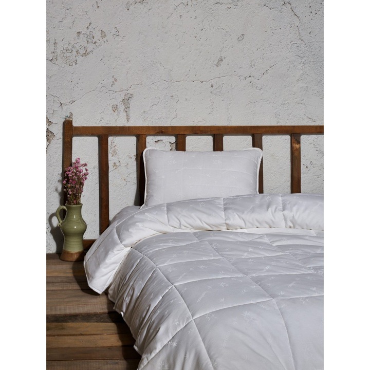 Pilota matlasata bumbac si bambus ecru 195x215cm, Cotton Box