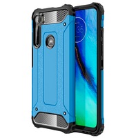 Husa Motorola One Fusion Plus, Hybrid Armor Rugged, Albastru