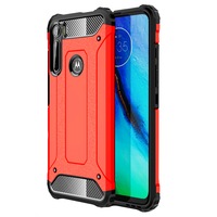 Husa Motorola One Fusion Plus, Hybrid Armor Rugged, Rosu