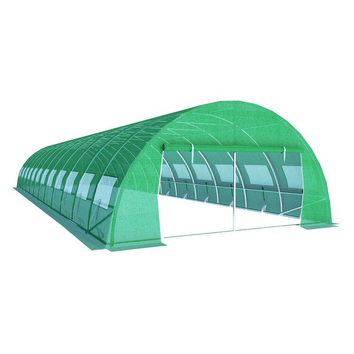 Solar de gradina 6x12m, teava galvanizata - Sistem de ancorare inclus