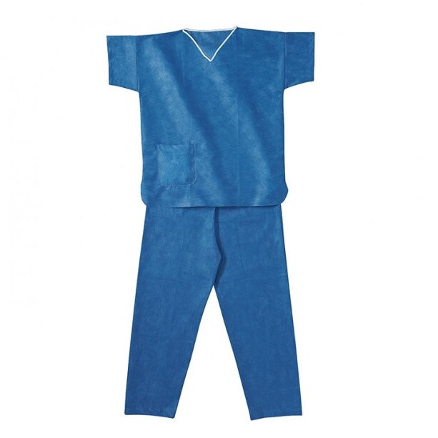 Uniforma medicala, Hartmann, material netesut, doua piese, culoare albastru , XL