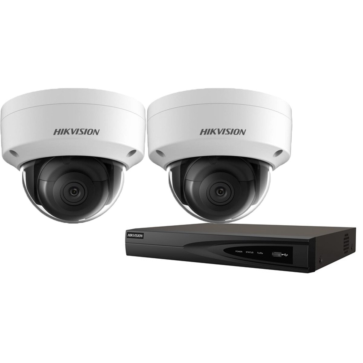 Kit complet supraveghere video Hikvision 2 camere IP de interior,4MP(2K),IR 30m
