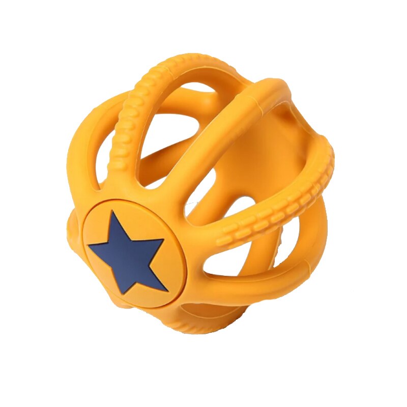 Jucarie pentru dentitie BabyOno 515/01, Galben