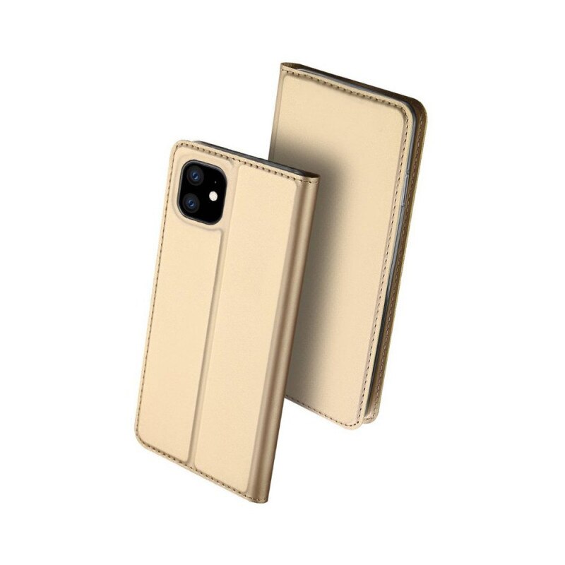 Husa protectie DuxDucis Skin pentru Apple iPhone 12 Pro Max, Tip Portofel Auriu