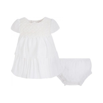 Rochie, Mayoral,eleganta, bebe fetita, alb, 0-1 luna Rochie, Mayoral,eleganta, bebe fetita, alb, 0-1 luna