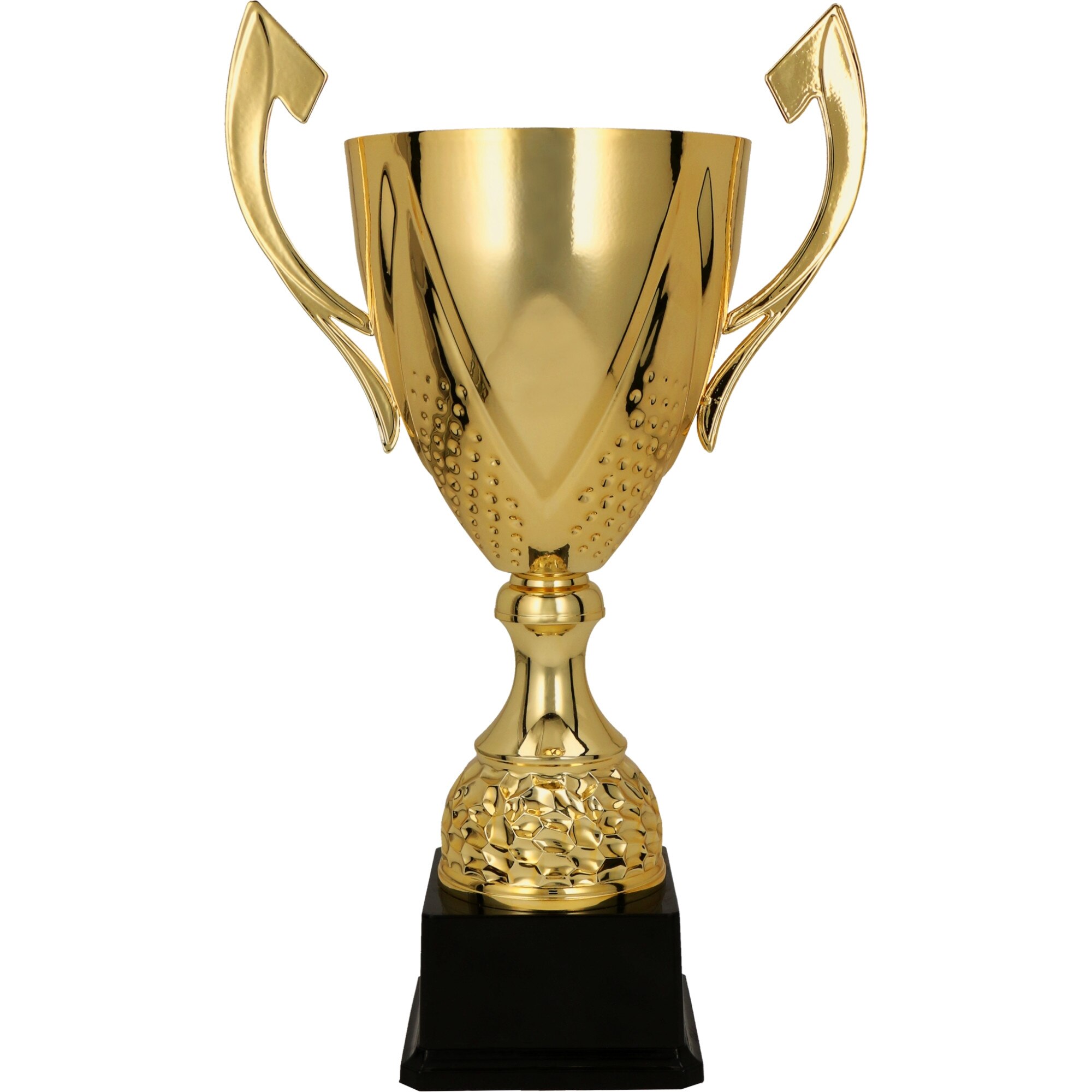 Cupa Darka,aurie,37 cm cu piedestal din plastic negru